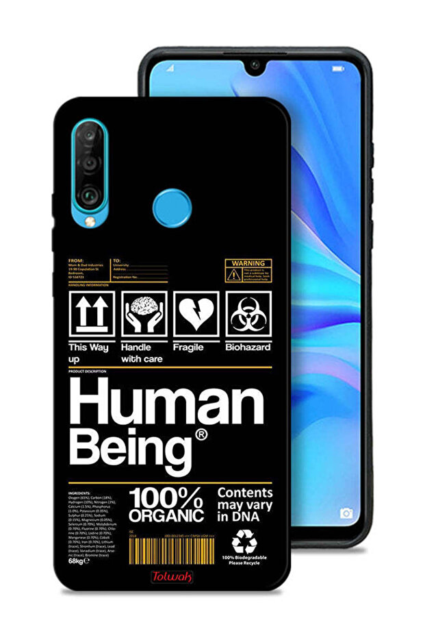 Huawei nova 4e Protective Case Cover Human Being Sticker