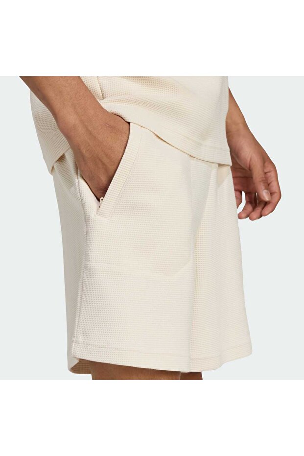 Essentials Trefoil Waffle Şort - 5