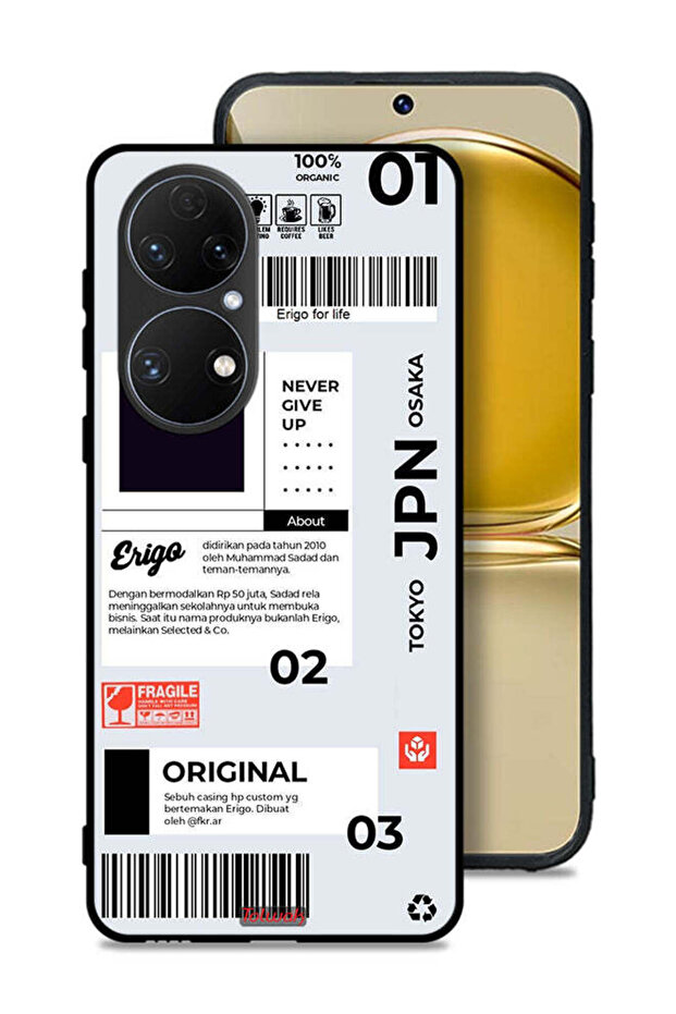 غطاء حماية لهاتف Huawei P50E - ملصق ياباني