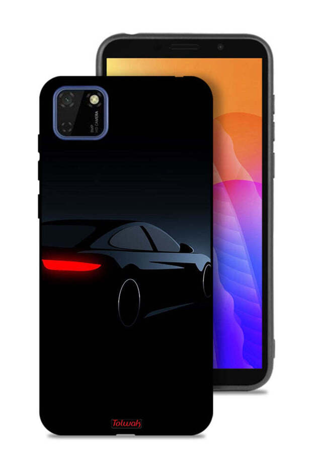 Huawei Y5p Protective Case Cover Dark Car