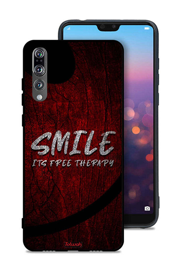 Huawei P20 Pro Protective Case Cover Smile Its Free Therapy