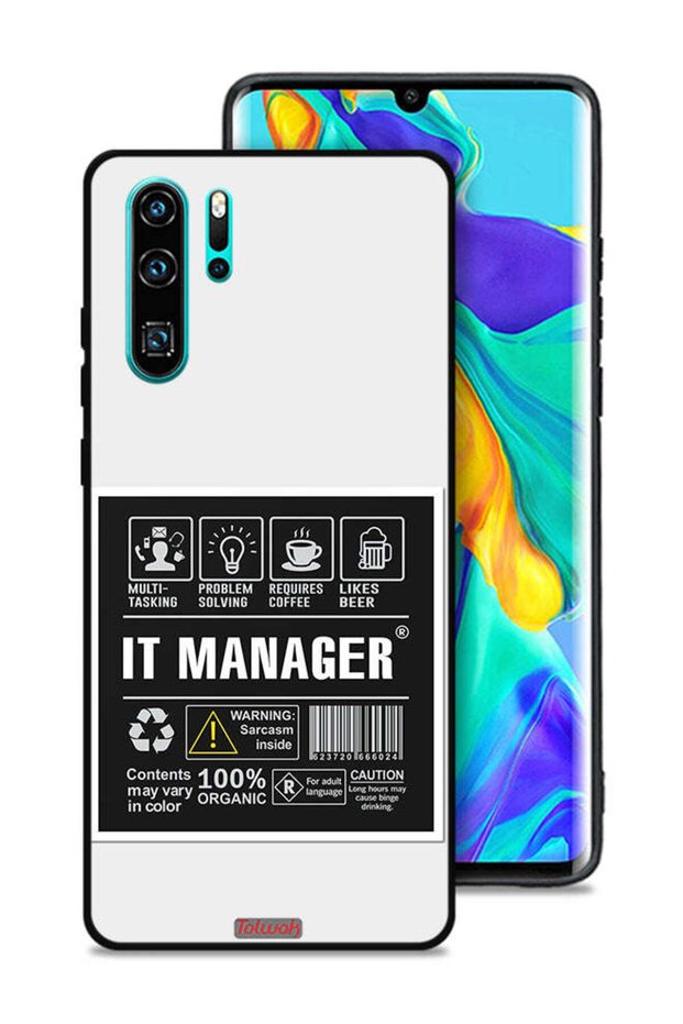 غطاء حماية لهاتف هواوي P30 Pro، ملصق مدير تكنولوجيا المعلومات