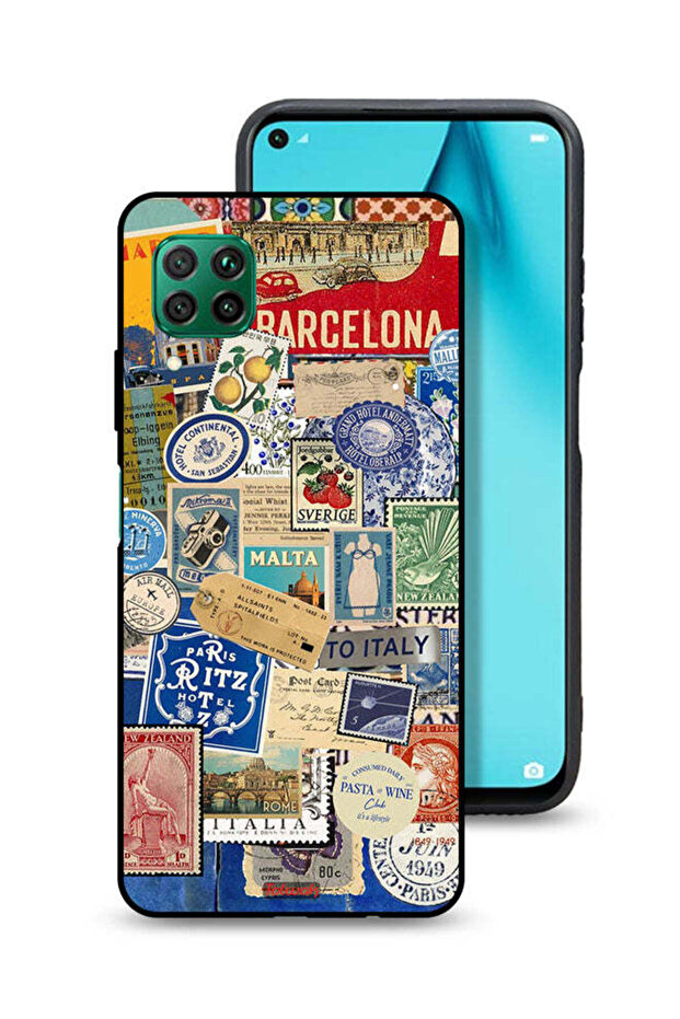 Huawei P40 lite 4G Protective Case Cover Stickers Of Different Cities