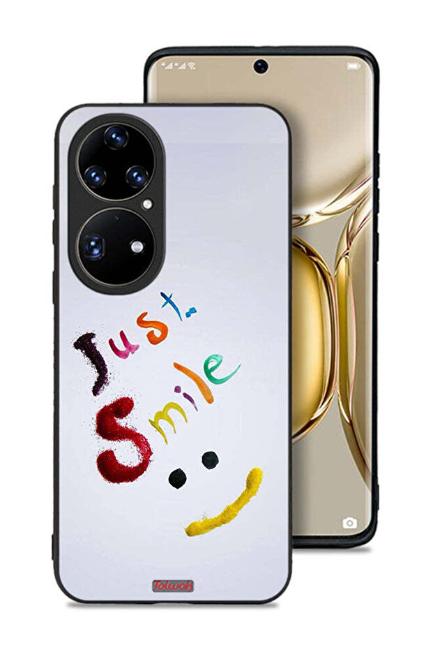غطاء حماية لهاتف هواوي P50 Pro - ابتسامة فقط