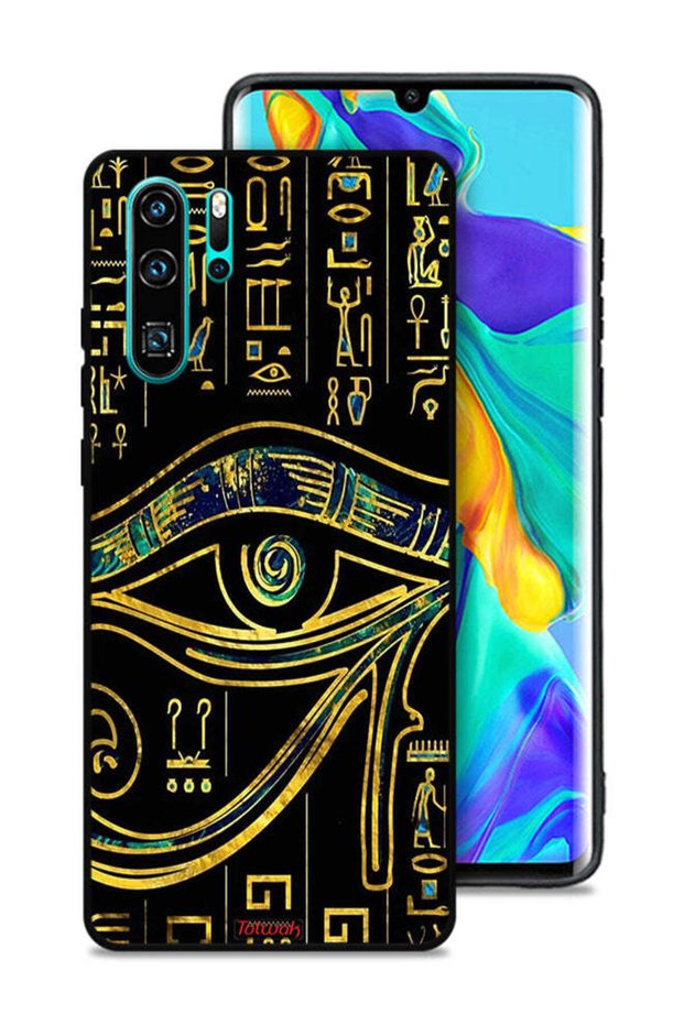 غطاء حماية لهاتف هواوي P30 Pro بتصميم عين فنية