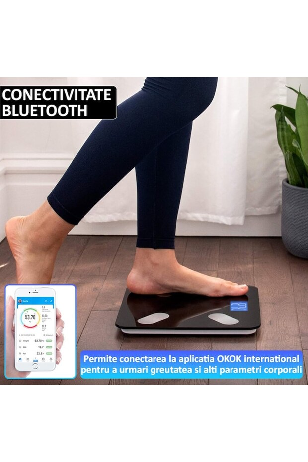Intelligent Electronic Scale With Application, Smart, Body, Black - 3