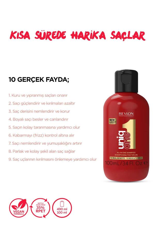UniqOne Shampoo 100ml - Besleyici Onarıcı Şampuan - 2