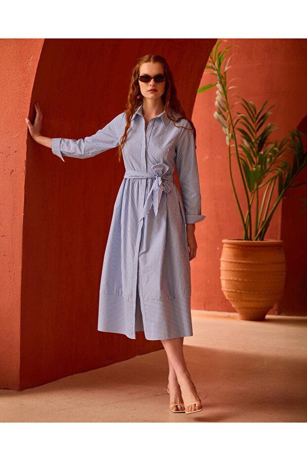 Seçil Elbıse 10002511310019 Mavi - 1