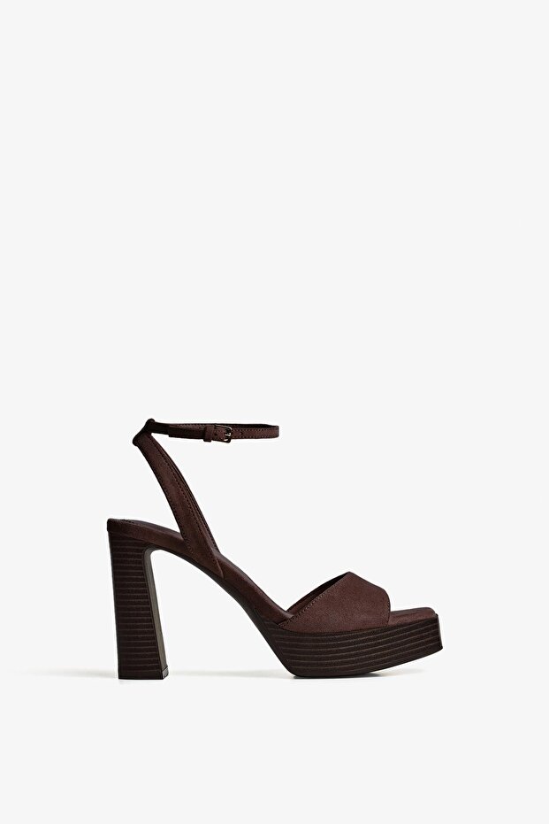Platform topuklu sandalet - 3
