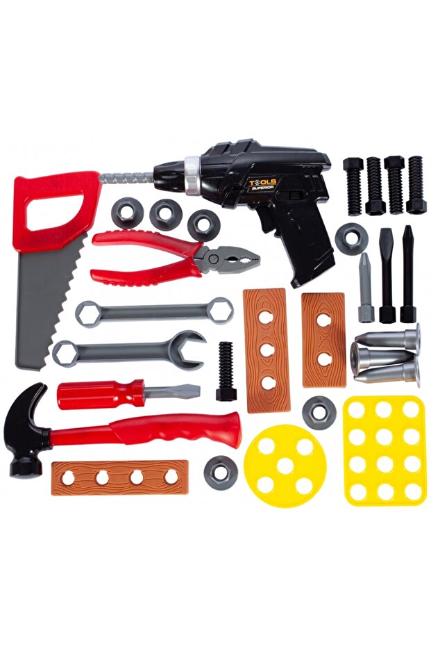 Captain Yellow Mechanic suitcase-style interactive workbench, accessorized with a multitude of tools - 8