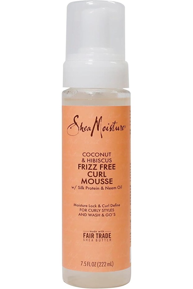 SHEA MOISTURE Coconut & Hibiscus Frizz-Free Curl Mousse For Unisex, 220 ml