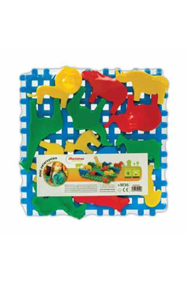Set constructii vafe 14 piese Mini zoo - 2
