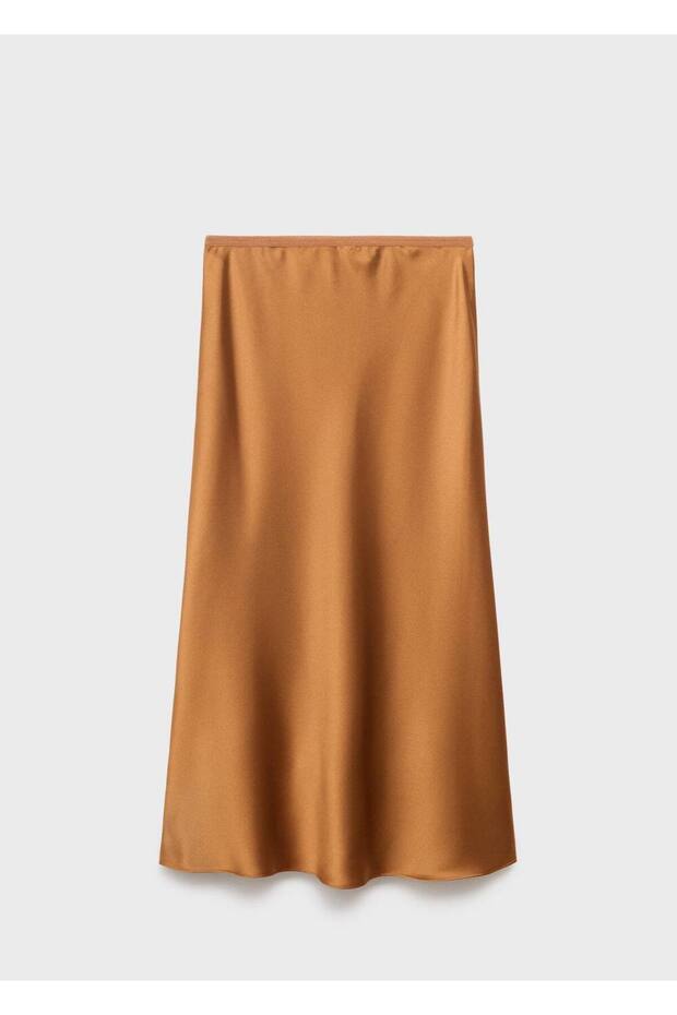 Saten midi etek - 3