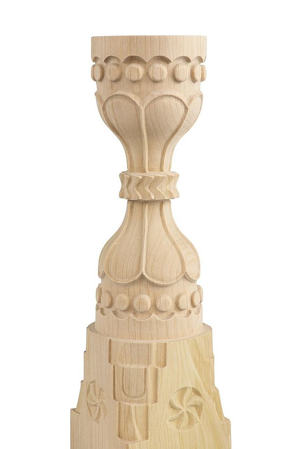 AHŞAP OYMA KUM SAATİ 9cmx9cmx45cm - 2