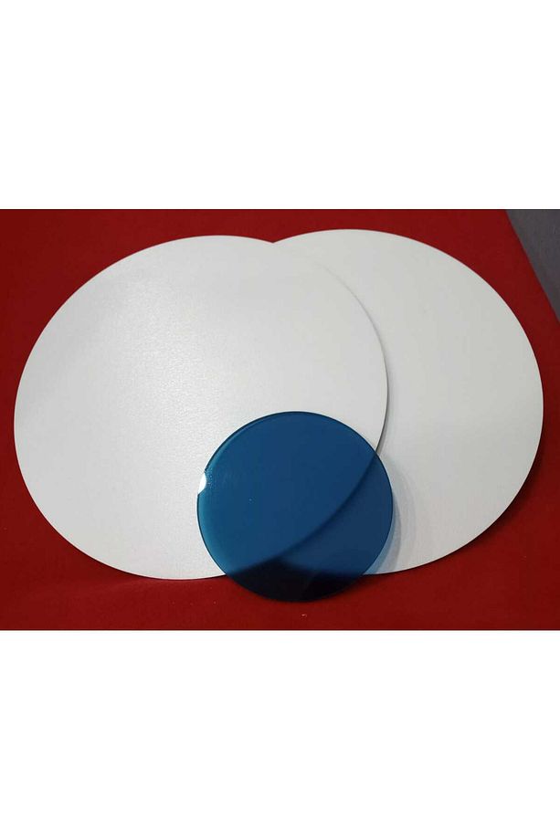 6 parçalık set (3 adet 10x0.5 cm tabak altlığı + 3 adet 5x0.5 cm bardak altlığı) - 4