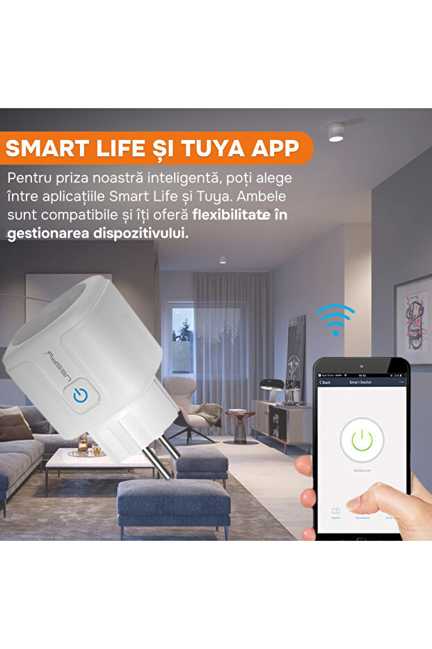 Smart socket with meter, wifi, programmable, metering and consumption monitoring - 4