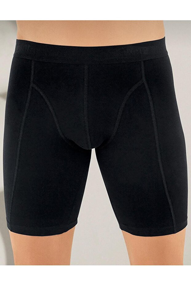 *****Shahinler'4 Pack Men's Lycra Long Boxer Shorts