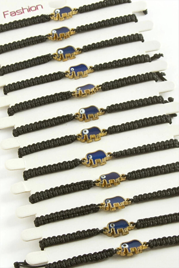 Elephant Macrame Braided Bracelet