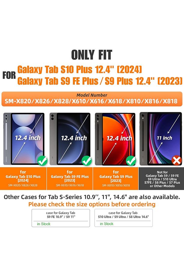 Samsung Galaxy Tab S9 Fe Plus 12.4" Kılıf Magic Keyboard Klavyeli Manyetik Kapak S Pen Kilit Yuvalı - 2
