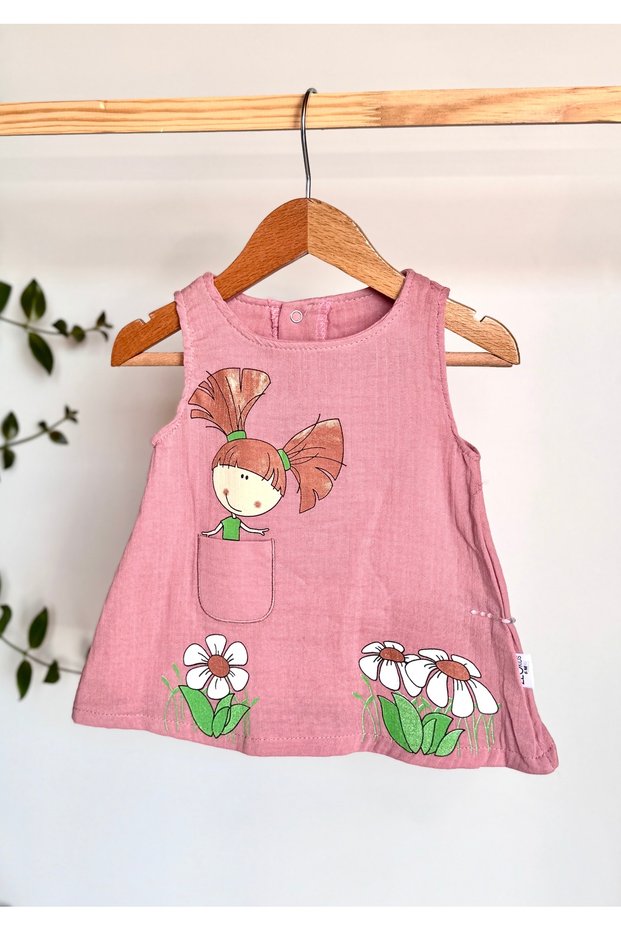 100% Cotton Summer Baby Dress – One-Piece Casual Baby Girl Dress