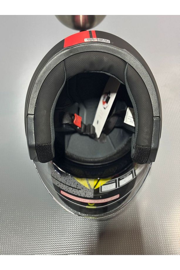 JK512 Yarım Motosiklet Kask MatBlack-Red/x2 - 8