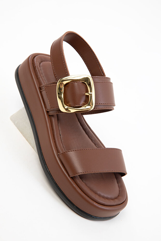 Kahve Kadın Sandalet 20249 - 4