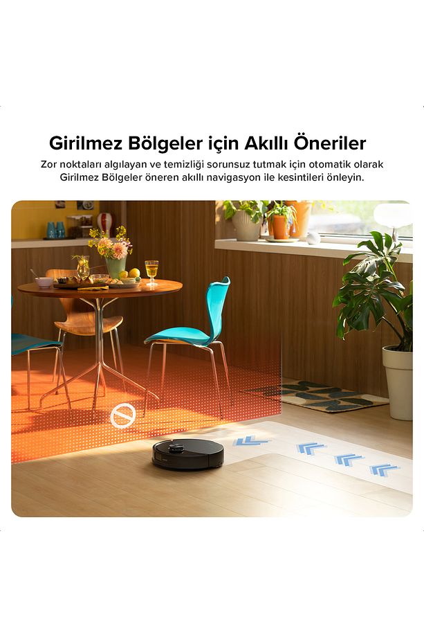 S8 Pro Akıllı Robot Süpürge Siyah - 5