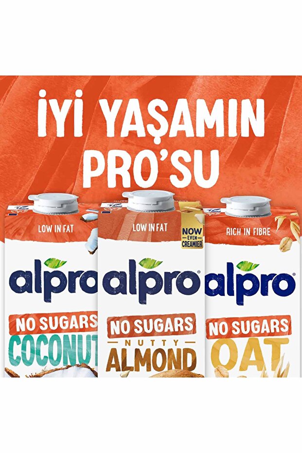 Şekersiz Badem Sütü 1 L Vegan Laktozsuz Bitkisel Bazlı - 2