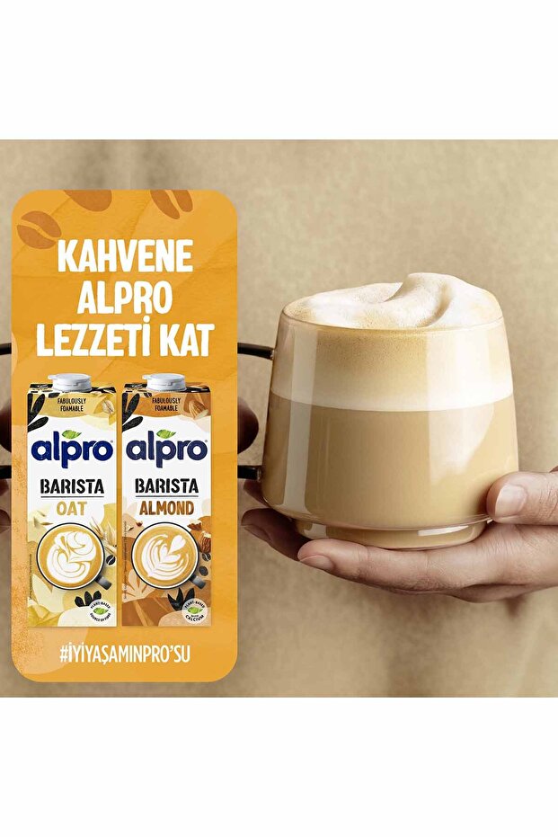 Barista Badem Sütü 4x1 L Vegan Laktozsuz Bitkisel Bazlı - 8