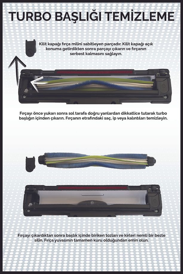 Pratic Aır Power P 1250 Siyah Torbasız Dönebilen Turbo Başlıklı Dikey Süpürge - 9