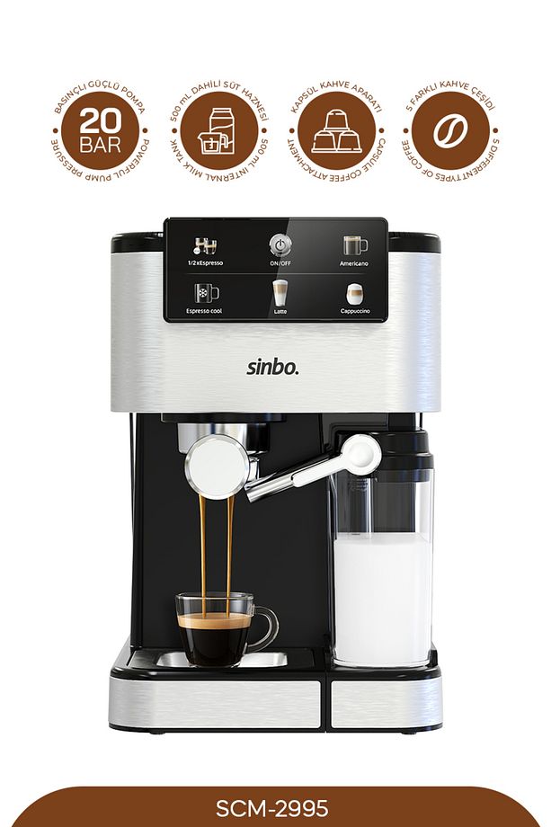 SCM 2995 -Kapsül Kahve Aparatlı Espresso Makinesi - 1