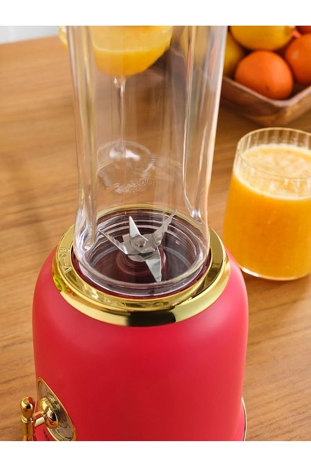 Retro Personal Kişisel Smoothie Blender Red - 4