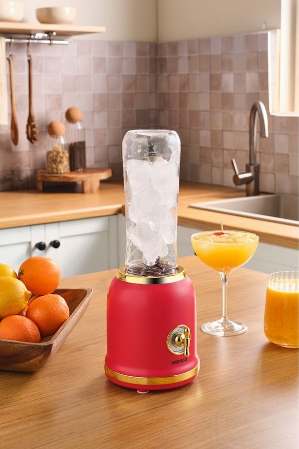 Retro Personal Kişisel Smoothie Blender Red - 2
