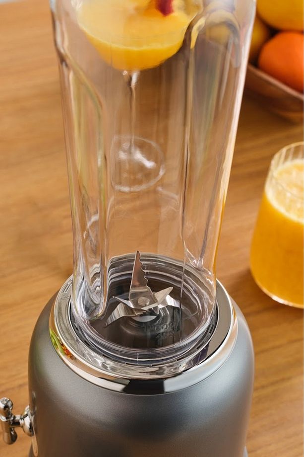 Retro Personal Kişisel Smoothie Blender Grey - 3