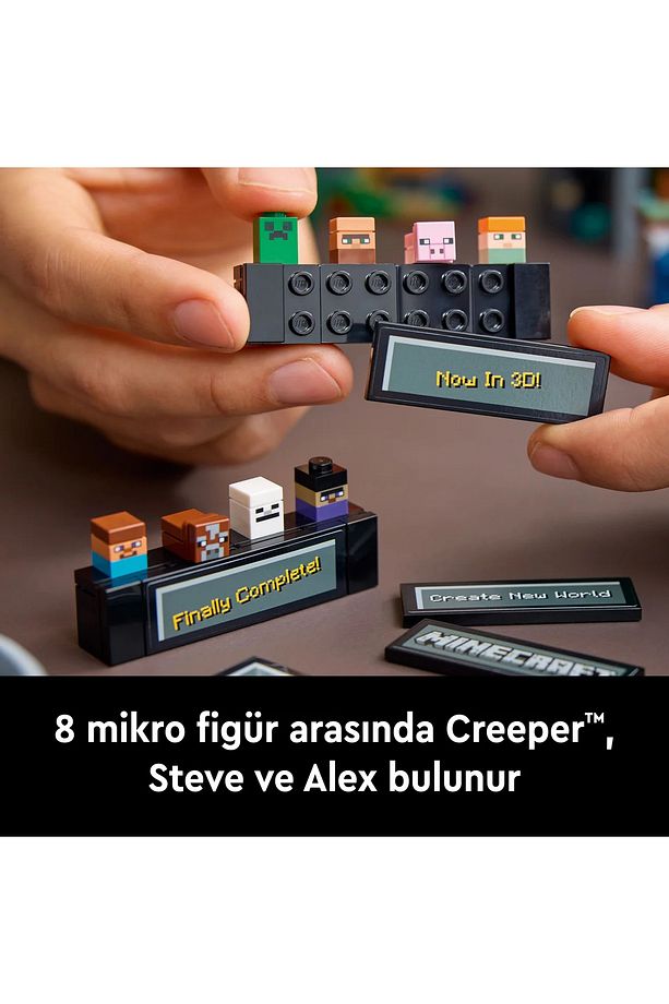 ® Minecraft® Eşya Yapma Masası 21265 - 18+ Yaratıcı Model Yapım Seti (1195 Parça) - 9