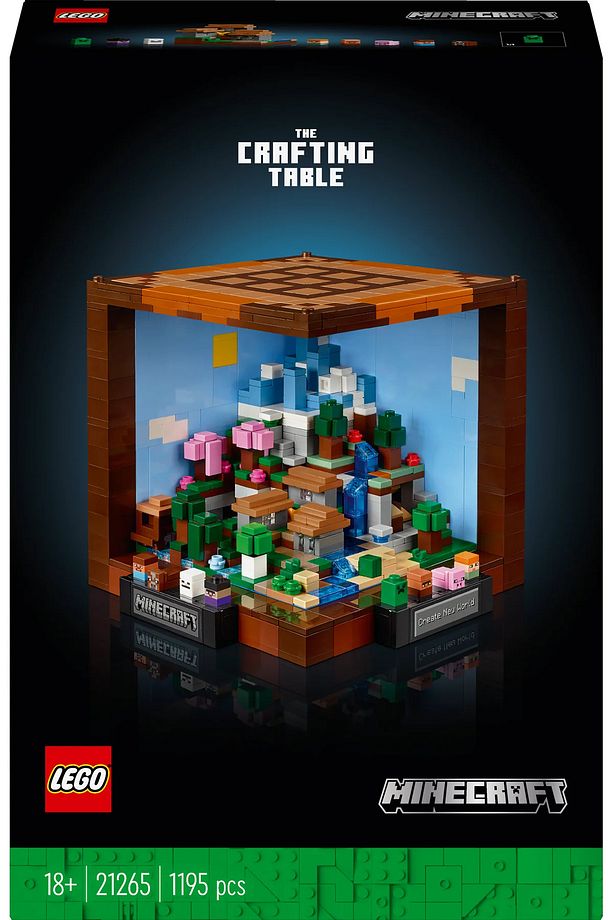 ® Minecraft® Eşya Yapma Masası 21265 - 18+ Yaratıcı Model Yapım Seti (1195 Parça) - 4