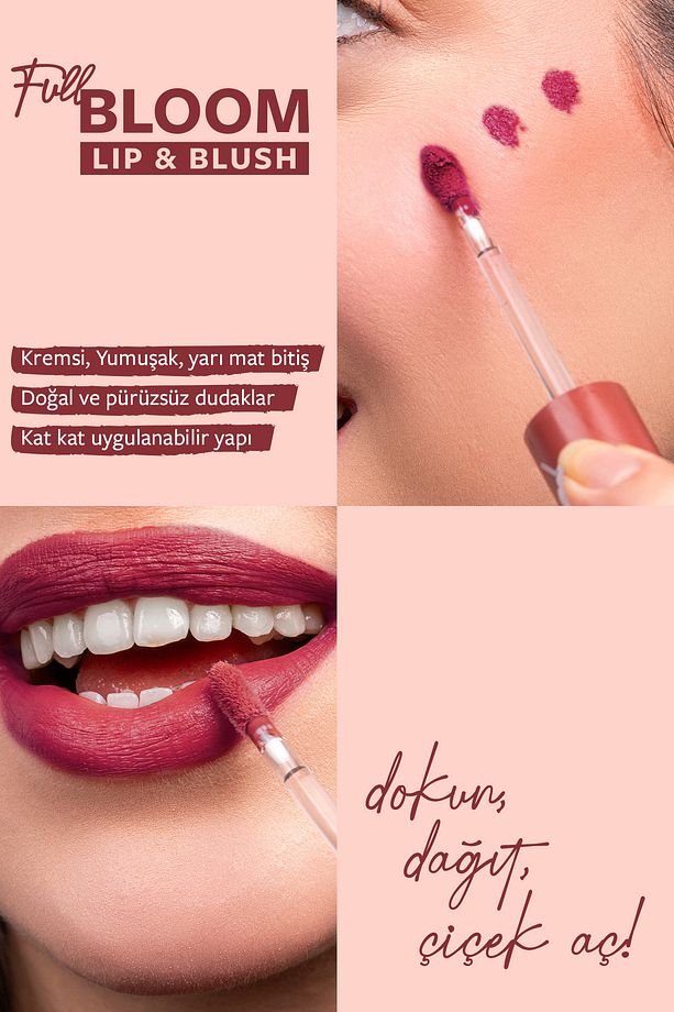Full Bloom Lip & Blush - 82 Fatal - Dudak Ve Yanak Renklendirici 4.8 ml - 2
