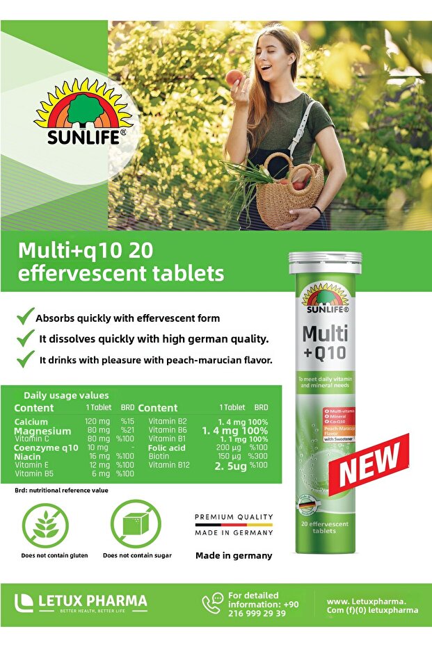 Multi + Q10 Multivitamin (20 Tablets) - 4