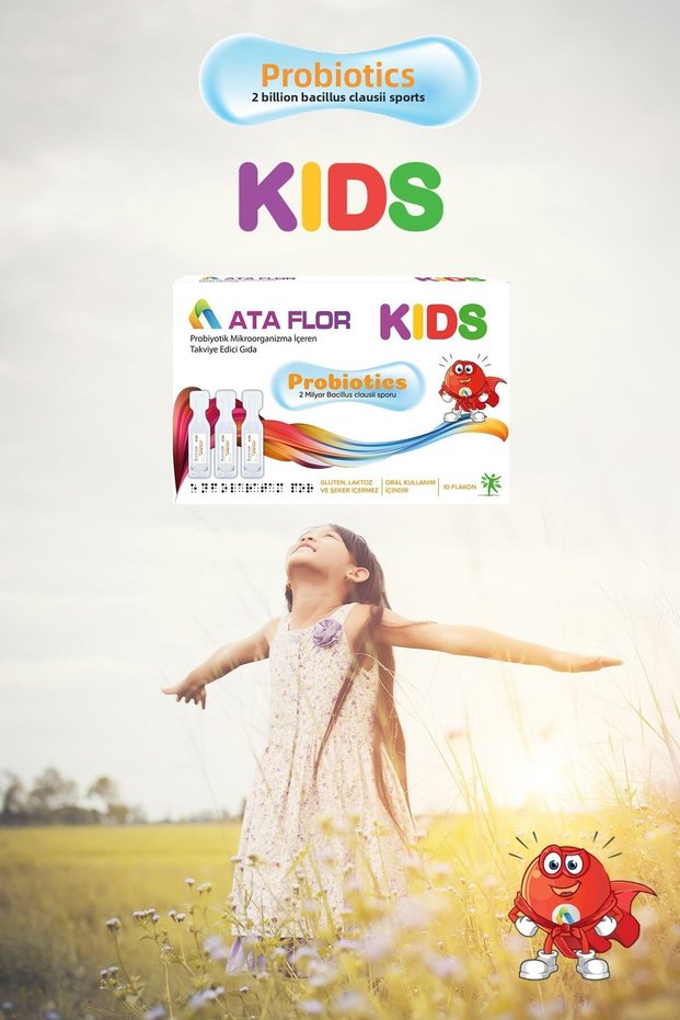 Probiotic KidsBacillusClausii - Unit Forming a Colony with 2 Billion Sports