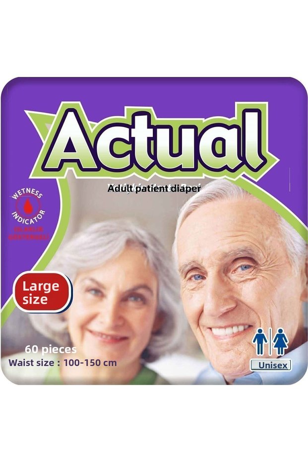 Pack of 2 Large Size Large Size Adult Patient Diapers 30x2 (60 Pieces)