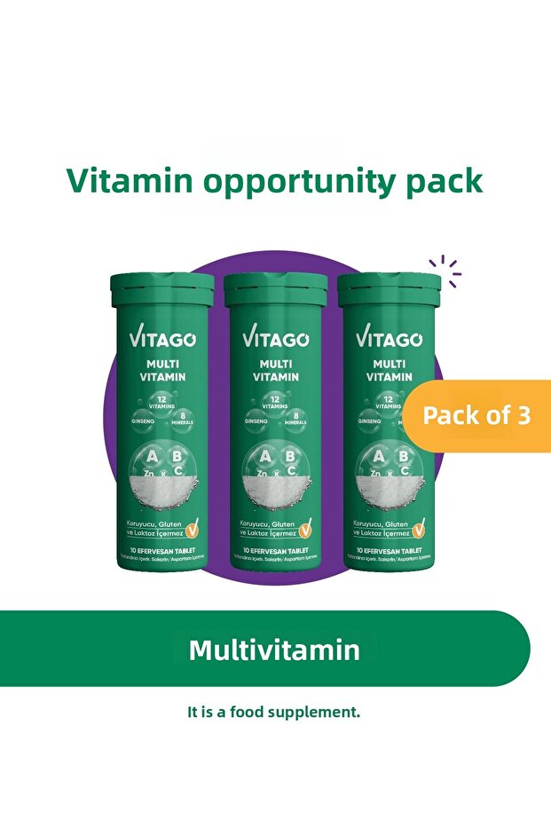 3 عبوات من الفيتامينات المتعددة - 1