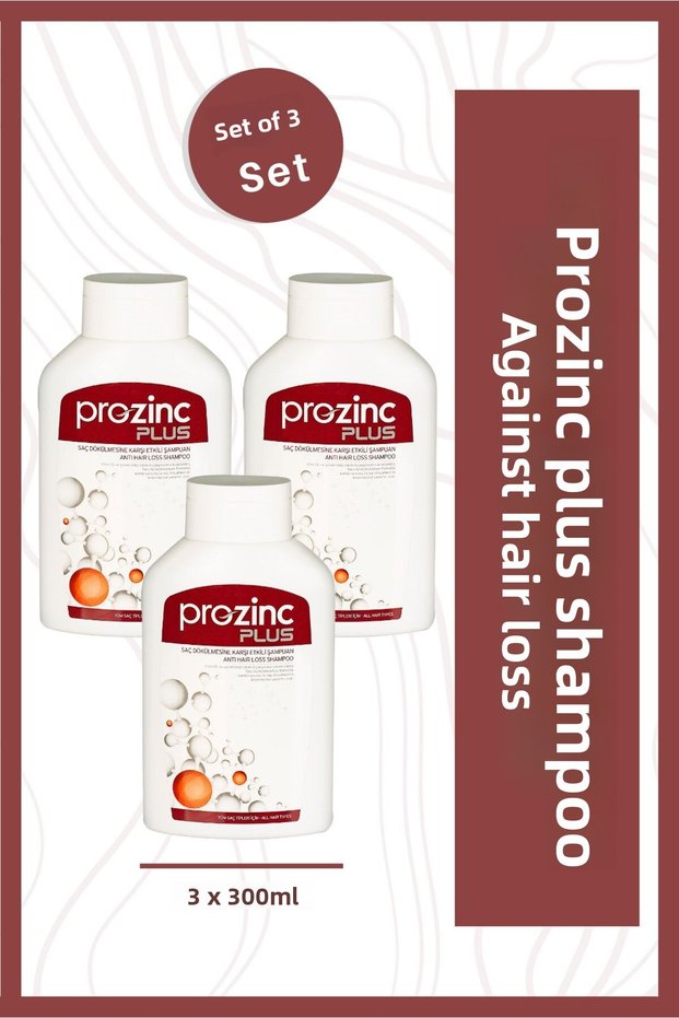 Plus Effective Anti-Hair Loss Shampoo 3X300 Ml.