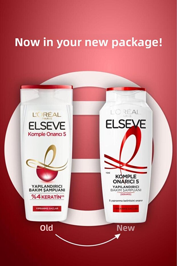 5-Pack Elseve Complete Repair 5 Structuring Care Shampoo 300 ml - 6