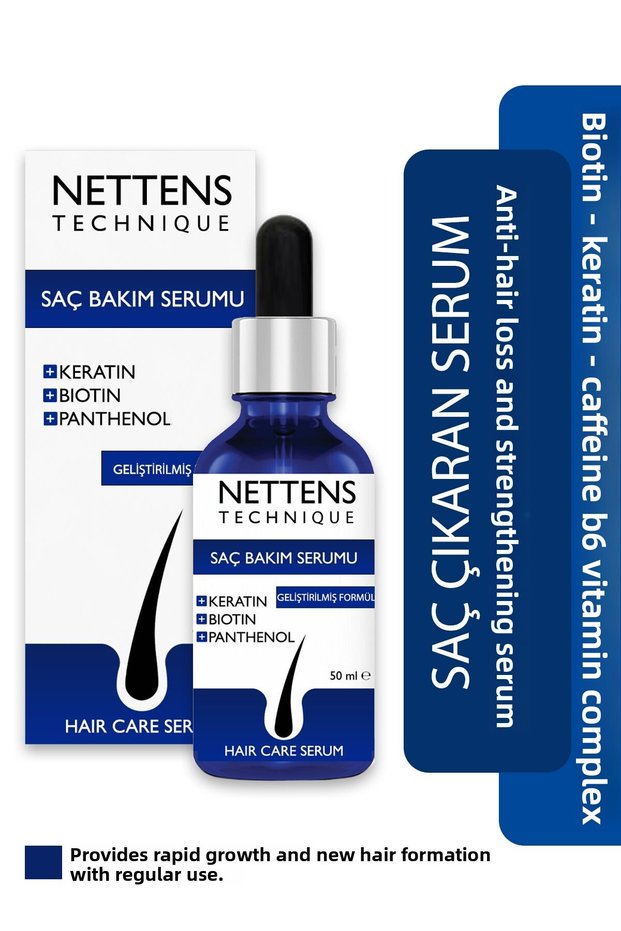 Anti-Hair Loss Serum 50 ml | 5% Procapil ™ + Biotin + Caffeine Hair Plumping and Strengthening Serum