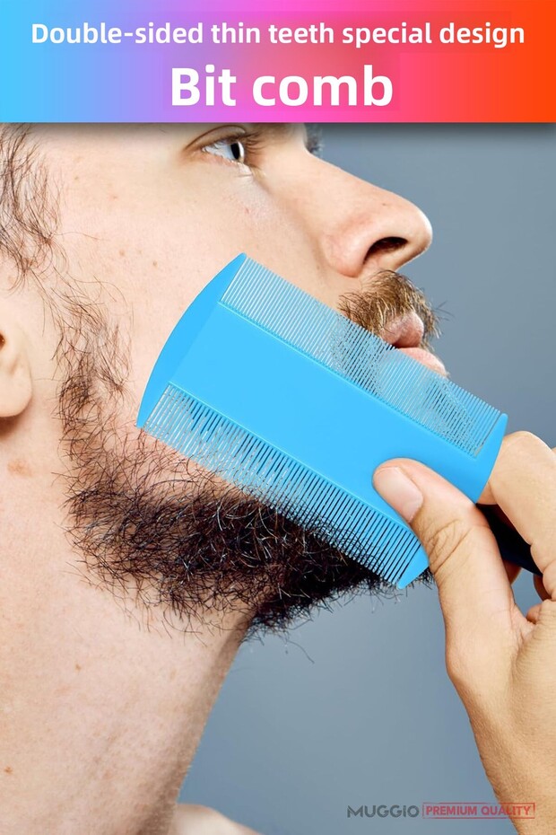 مشط البت مصمم خصيصًا ومشط البت ذو الأسنان الضيقة قطعة واحدة - 5