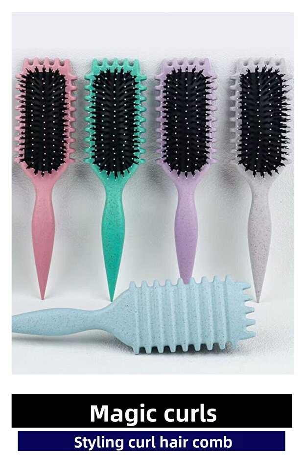 Magic Curl Comb - Curl Defining Comb- Curly Hair Brush- Perfect Curls - 8