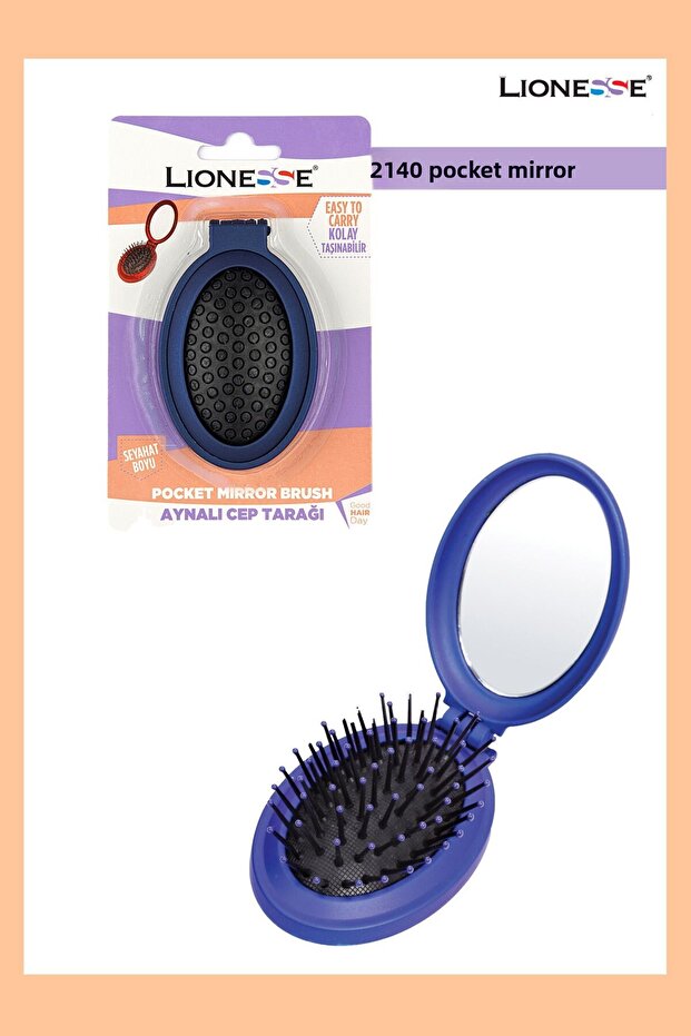 Travel Type Hair Brush 2140 - Purple