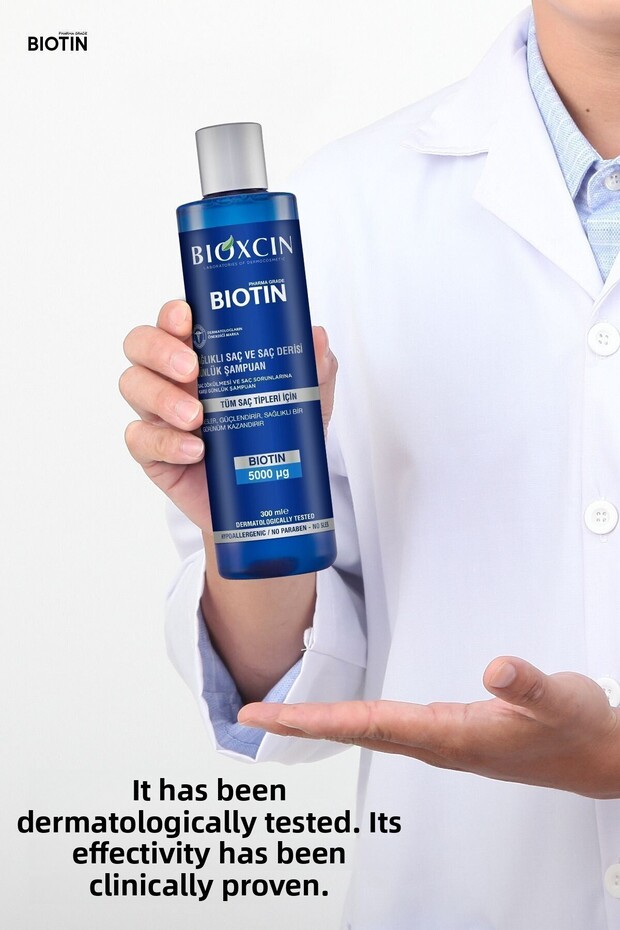 Biotin Shampoo 300 Ml - 5 Pack Sensitive Scalp - 6