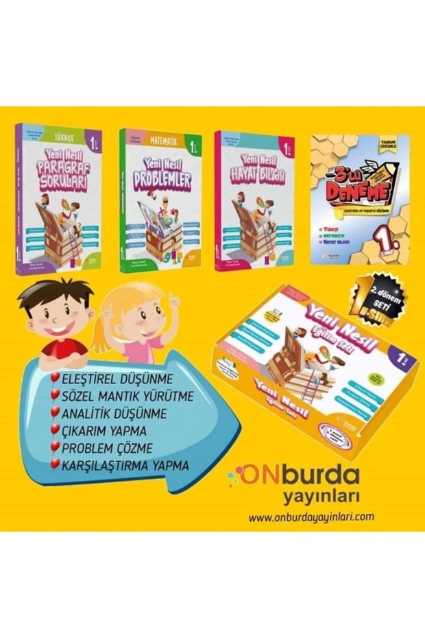 1. Sınıf Yeni Nesil Set (4 Kitap) / Kolektif / ONburda Yayınları / 9786257167888 - 1