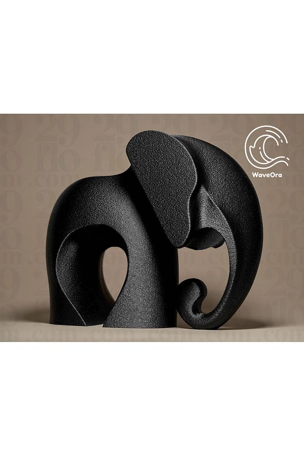 - Noir Fil – Modern Minimal Fil Heykeli - 1
